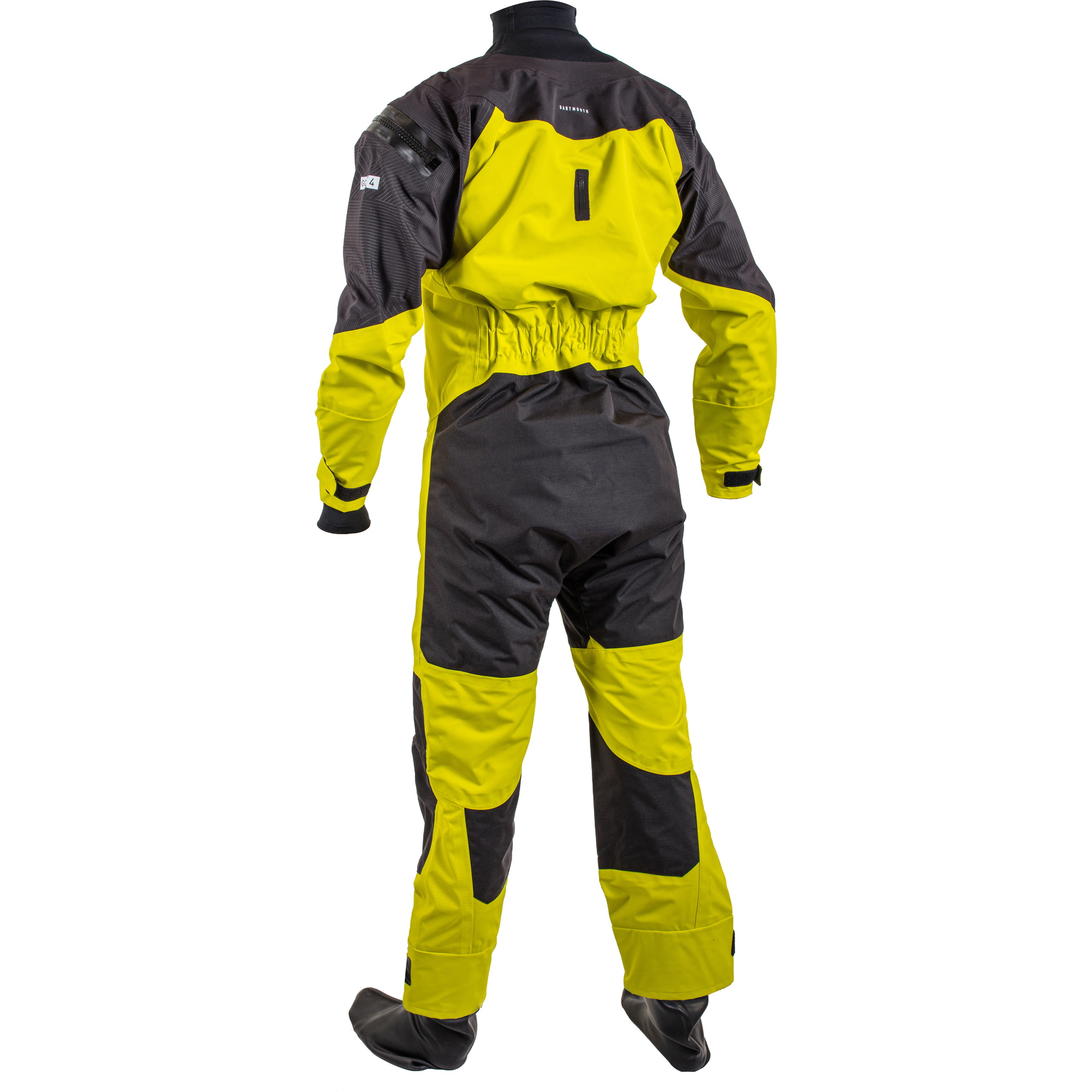 2025 Gul Junior Dartmouth Eclip Zip Drysuit & Underfleece GM0389-B9 - Sulphur / Black